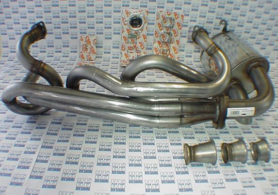 Complete Uitlaat kit, OE style, E/TÜV approved Kever / Karmann