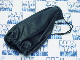 Pookhoes,  zwart-leder, universeel