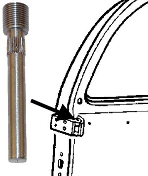 volkswagen kever deurscharnieren bevestiging pennen overmaat hot rod webshop